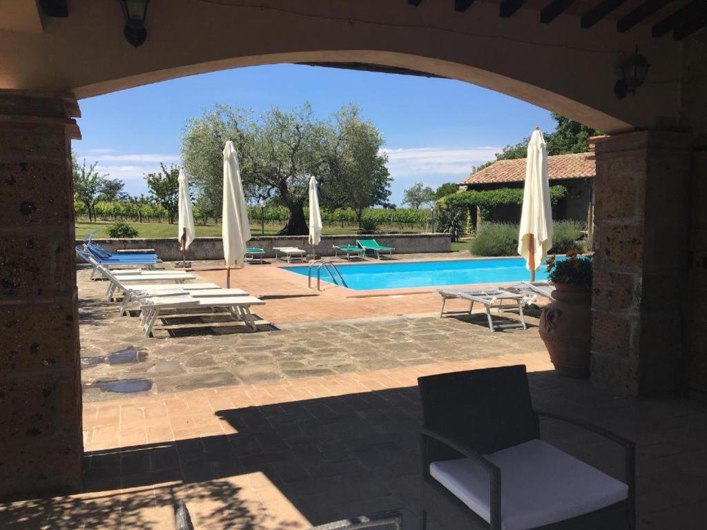 Agriturismo Eco-Bio Villa Vacasio Pitigliano Bagian luar foto