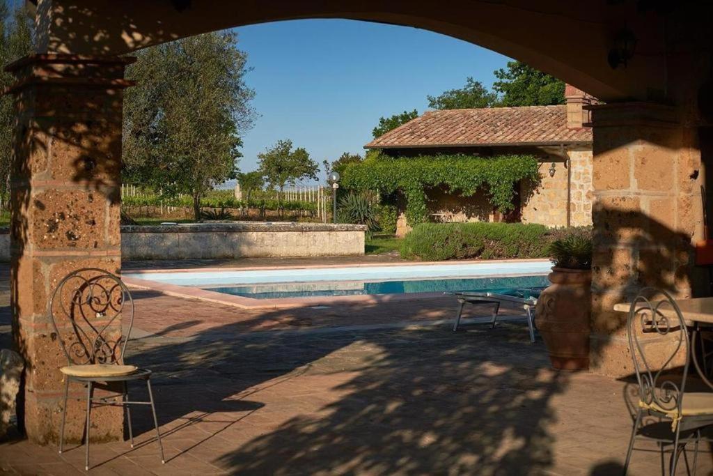 Agriturismo Eco-Bio Villa Vacasio Pitigliano Bagian luar foto